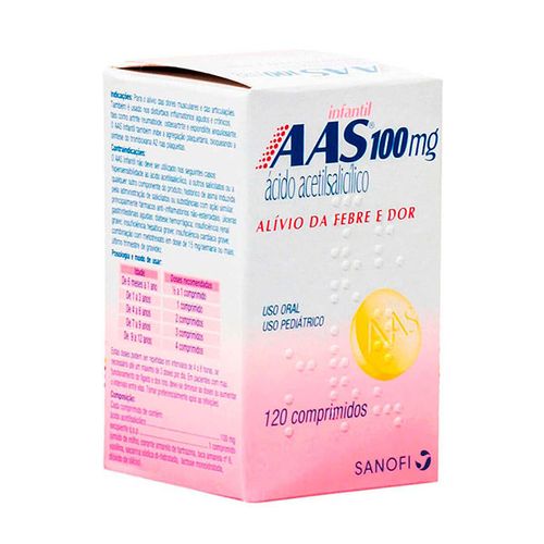 Aas Infantil  100mg 120 Comprimidos