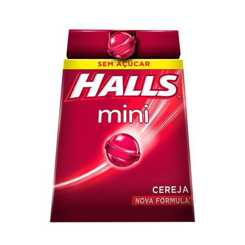 Bala Drops Halls Mini Cereja 01Un 15G - Halls