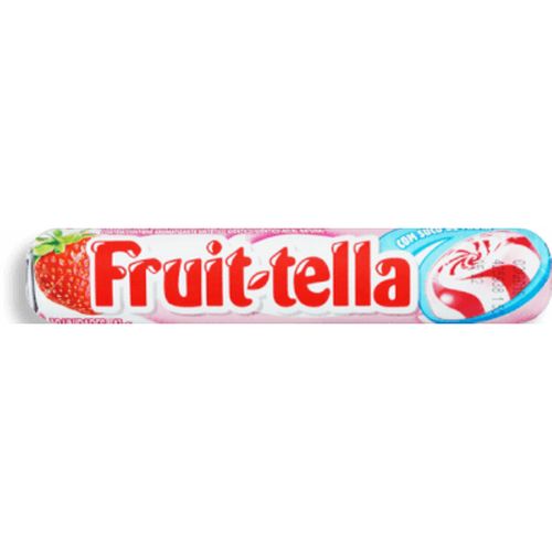 Bala Morango com Creme de Leite Fruit-Tella Pacote 41g