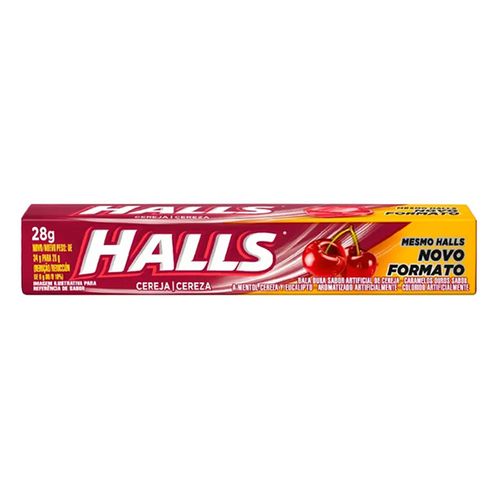 Bala Halls Cereja 28G - Halls