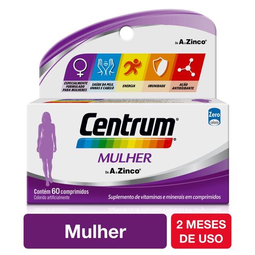 Centrum Multivitamínico De A a Zinco Mulher com 60 comprimidos