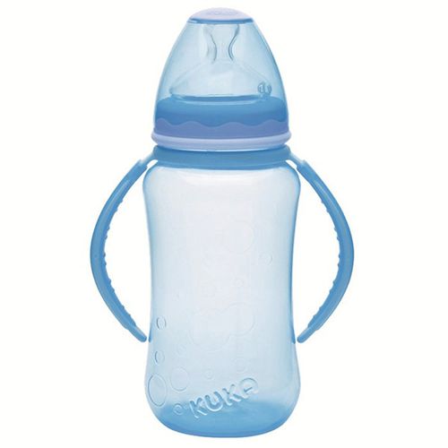 Mamadeira Kuka Aquarela Big Bico Orto Com Alcalina N 02 Azul 330Ml - Kuka