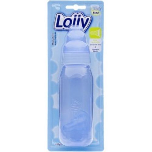 Mamadeira Lolly Clean Azul 220Ml - Lolly