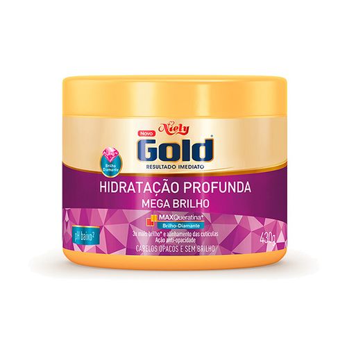 Máscara Niely Gold Mega Brilho 430G - Niely Gold