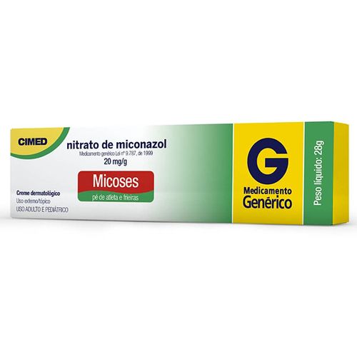 Nitrato Miconazol 20mg Creme Dermatológico 28g - Genérico - Cimed
