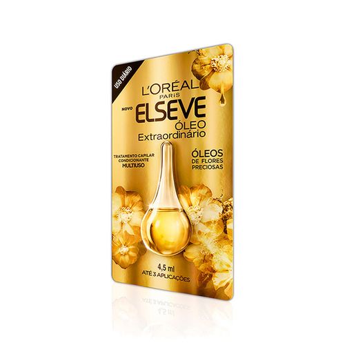 Óleo Gota Extraordinário 4,5ml Elseve Nutrição Anti-frizz