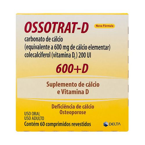 Ossotrat-D 600mg + 200Ui 60 Comprimidos