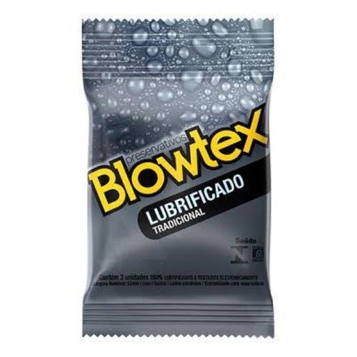 Preservativo Lubrificado Tradicional 3 Unidades Blowtex