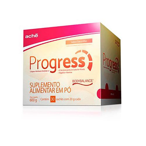 Suplemento Colágeno Hidrolisado Progress Aché 20g Pó 30 Sachês
