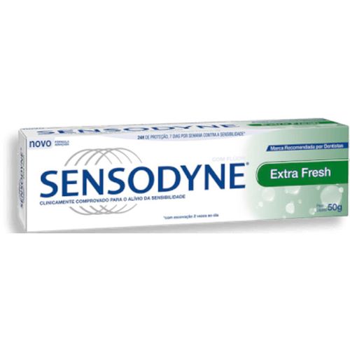 Sensodyne Extra Fresh Creme Dental para Dentes Sensíveis 50g