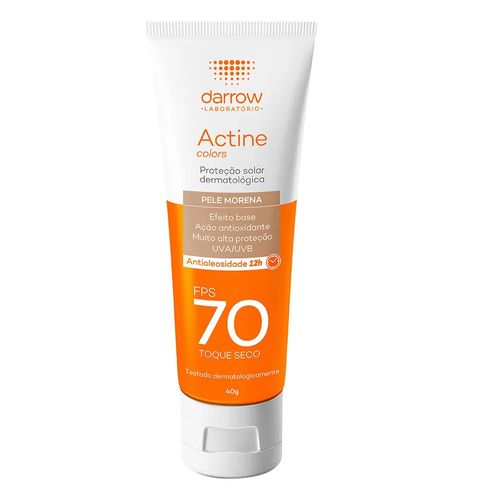Protetor Solar Facial Actine Pele Morena FPS70