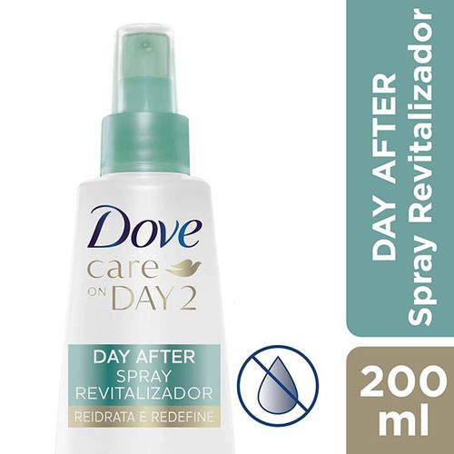 Spray Capilar Dove Day After 200 ml – Revitalizador Antifrizz e Hidratação