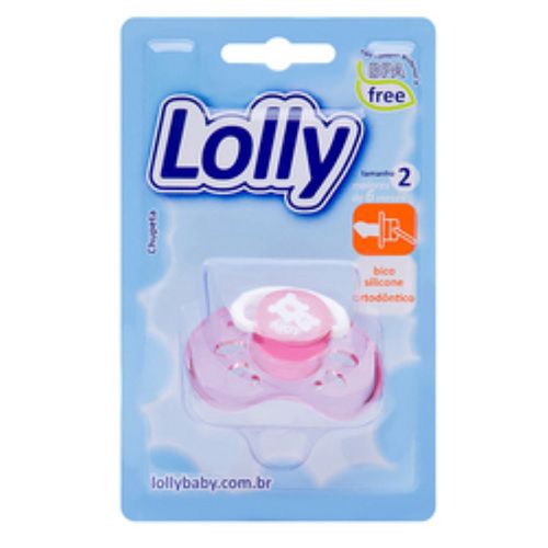 Chupeta Lolly Color Ros - Lolly