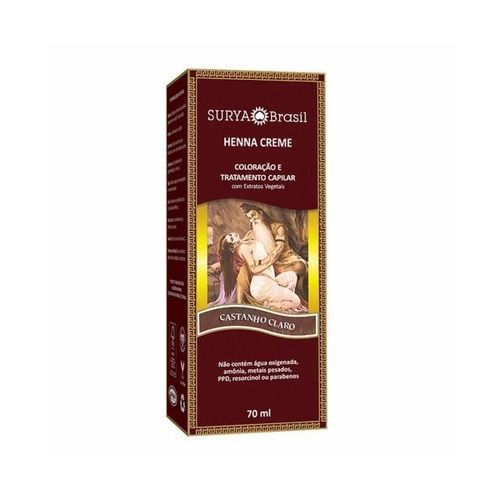 Tintura Henna Surya Castanho Claro 70Ml - Surya