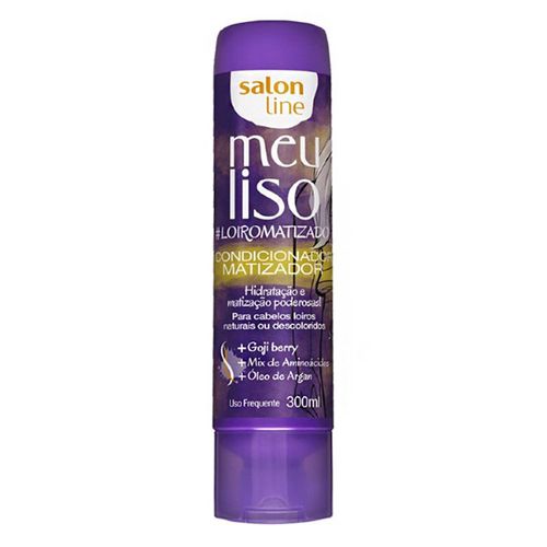 Condicionador Salon Line Matizador Meu Liso Loção 300Ml - Salon Line Meu Liso