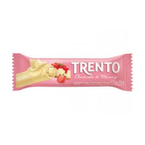 Wafer Cheesecake Trento Morango 32G - Trento