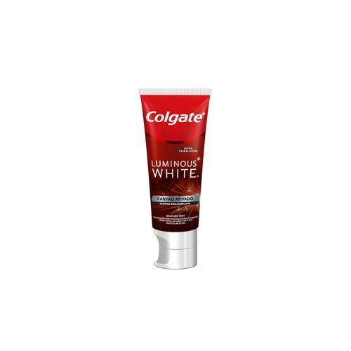 Creme Dental Carvão Ativado Dazzling Mint Colgate Luminous White Caixa 70g