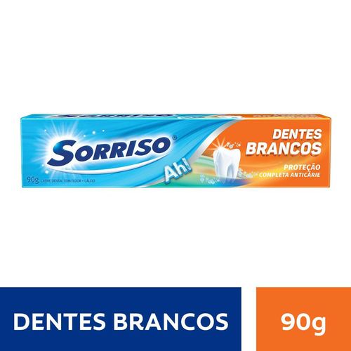 Creme Dental Sorriso Dentes Branco 90G - Sorriso