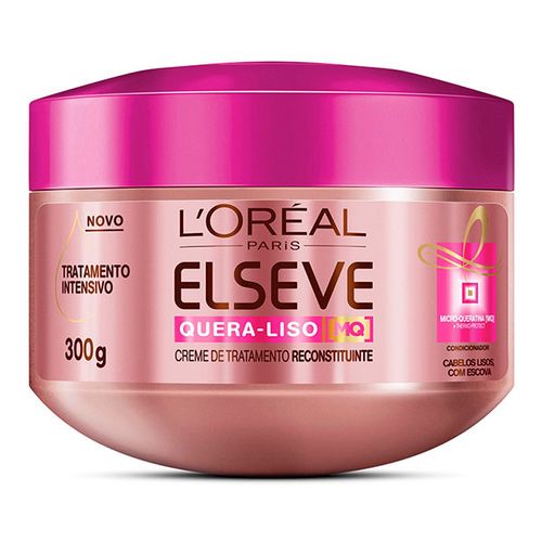 Creme Elseve Queratina Liso 300G - Elseve