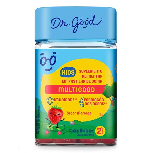 Dr. Good Multigood Kids Sabor Morango 30 Gomas