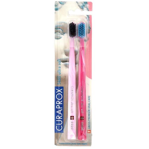 Escova de Dentes Curaprox 5460 Ultra Soft Duo – Cor variada