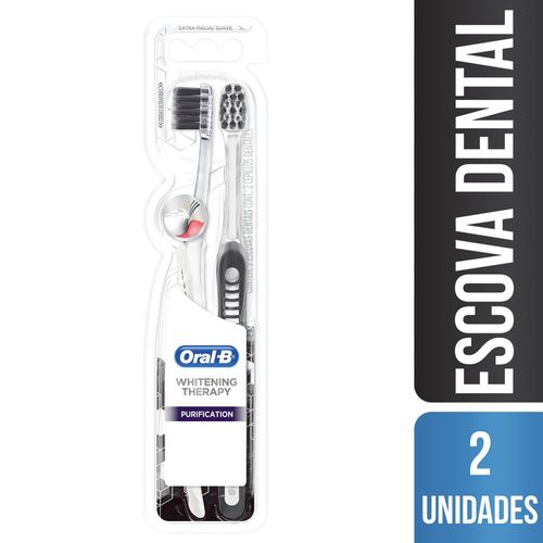 Escova De Dentes Oralb Purification Carvao C/2 - Oral B