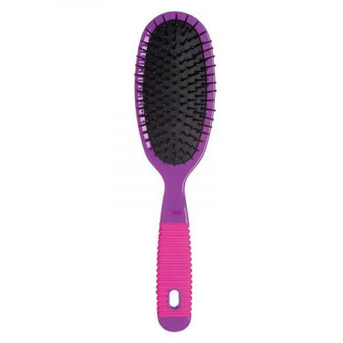 Escova Ricca Grande Pink/Purple Oval - Ricca