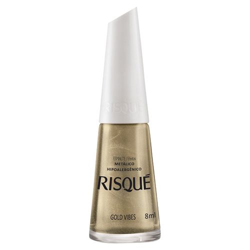 Esmalte Risque Efeito Metalico Gold Vibes 8Ml - Risque