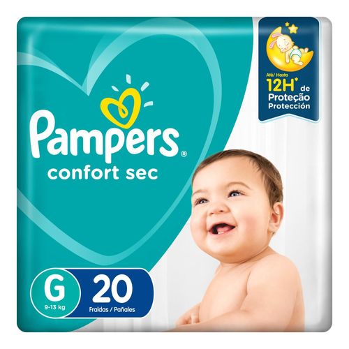 Fralda Pampers Confort Sec G - 20 unidades