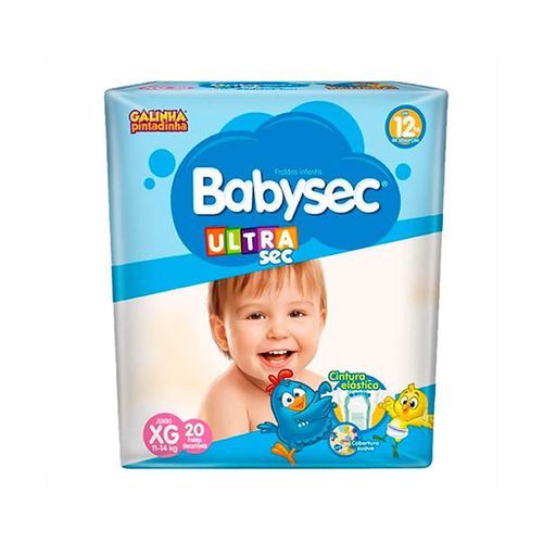 Fralda Babysec Ultra Jumbo XG – 20 unidades