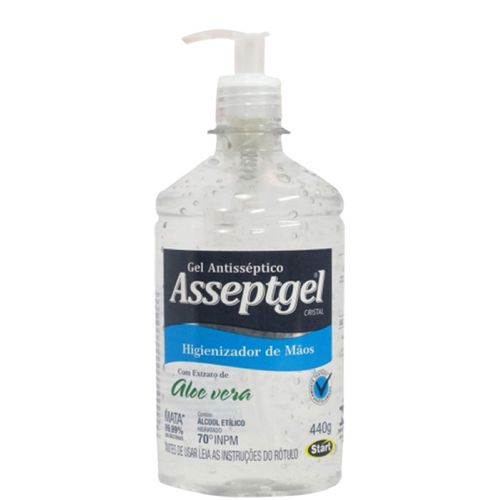 Gel Antisséptico Cristal Higieniz Mãos 52G - Asseptgel