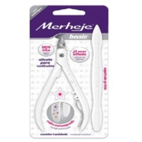Kit Alicate Cutícula Basic + Espatula - Merheje