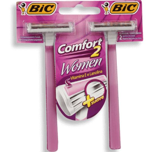 Aparelho de Depilar Descartável Bic Comfort 2 Women 2 Unidades