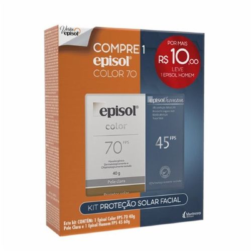 Kit Episol Fps70 40G + Epis Hom Por 10,00 - Episol