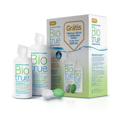 Kit Solução Multi Biotrue 300 + 120ml 120ml + Est