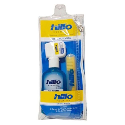 Kit Viagem Escova + Fio + Gel + Enxag Hillo