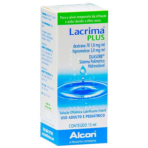 Lacrima Plus Solução Oftálmico 3mg Gotas 15ml