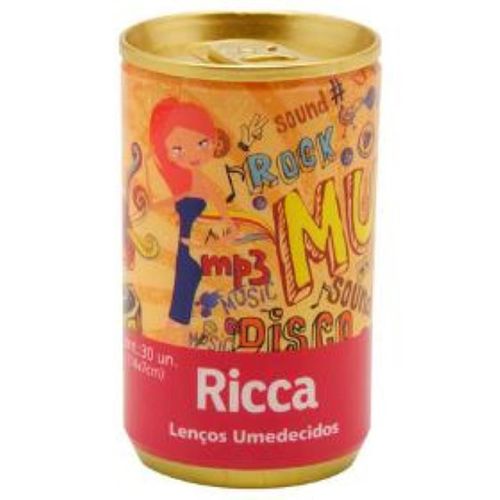 Lenço Umedecido Ricca Teen 30Un - Ricca