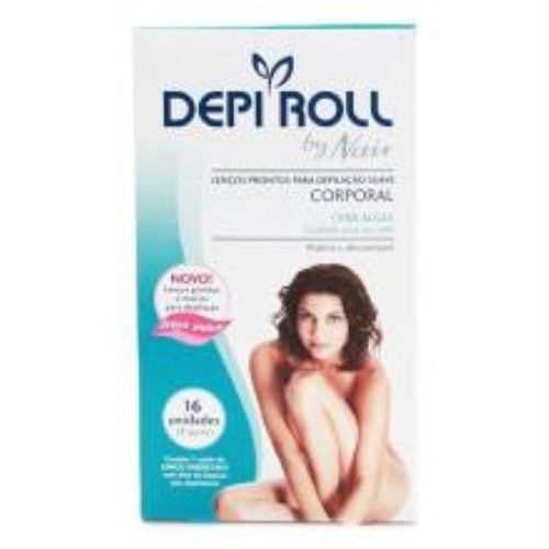 Lenços Prontos Depilatorios Depi Roll-On Corporal 8 Pares - Depi Roll