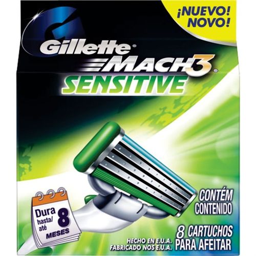 Carga Mach3 Sensi 8Un - Gillette Mach3