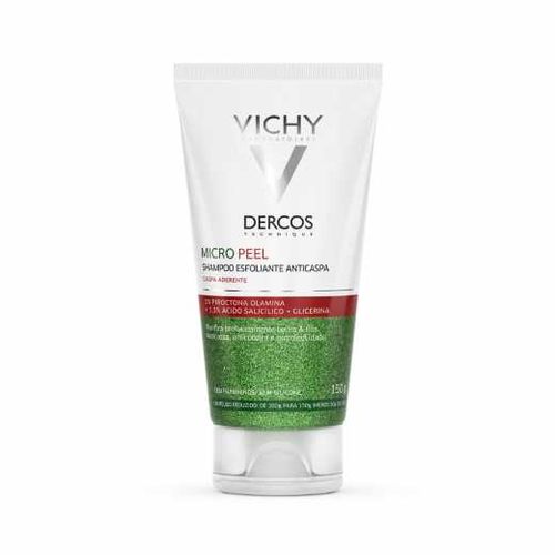 Shampoo Anticaspa Vichy Dercos Micropeel 150ml Esfoliante