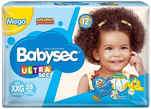 Fralda Babysec Ultra Mega XXG – 28 unidades