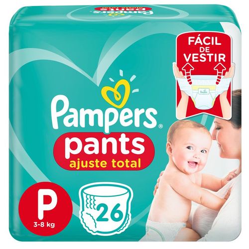 Fralda Pampers Pants Ajuste Total P – 26 Unidades