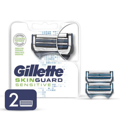 Carga de Aparelho para Barbear Gillette Skinguard Sensitive 2 Unidades