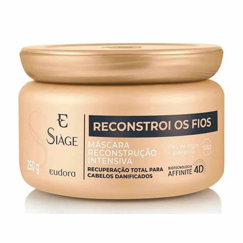 Máscara de Tratamento Eudora Siàge Reconstrói os Fios Pote 250g
