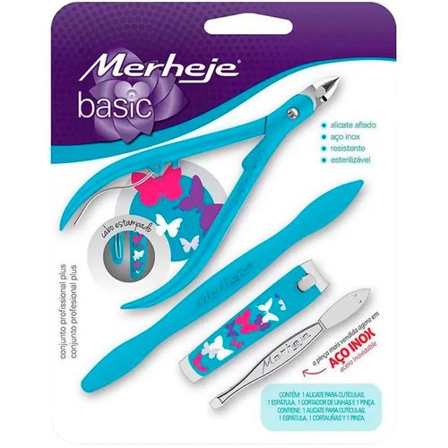 Kit Merheje Al+Esp+Cort+Pinca Borboleta