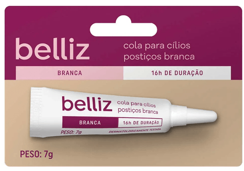 Cola P/ Cilios Belliz Branca 7g 01Un