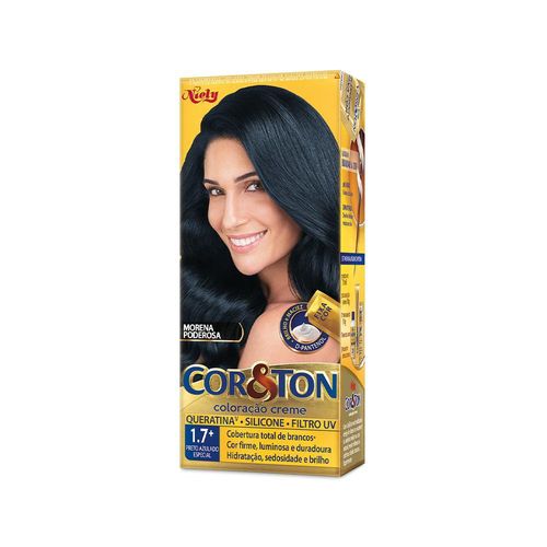 Tintura Niely Cor&Ton Preto Azulado Especial 1.7 - 180g