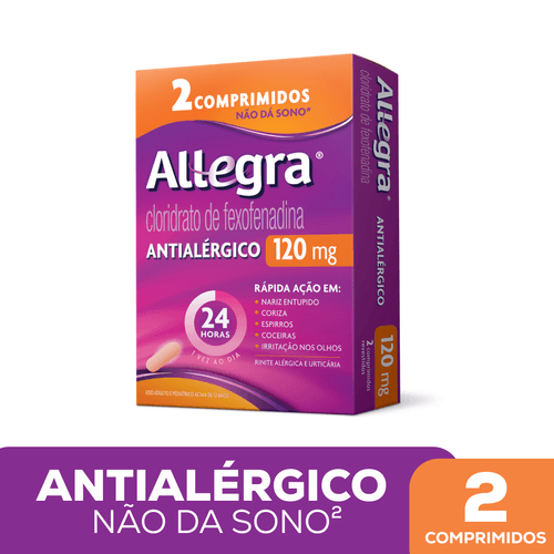 ALLEGRA® 120MG COM 2 COMPRIMIDOS