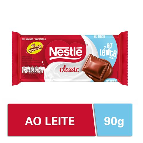 Chocolate NESTLÉ CLASSIC ao Leite 90g